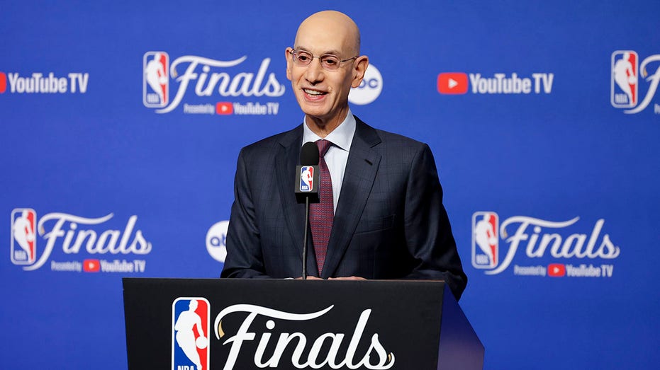 NBA Commish Adam Silver weighs in on NBA Finals ratings, digitally imposed on-court decals criticism
