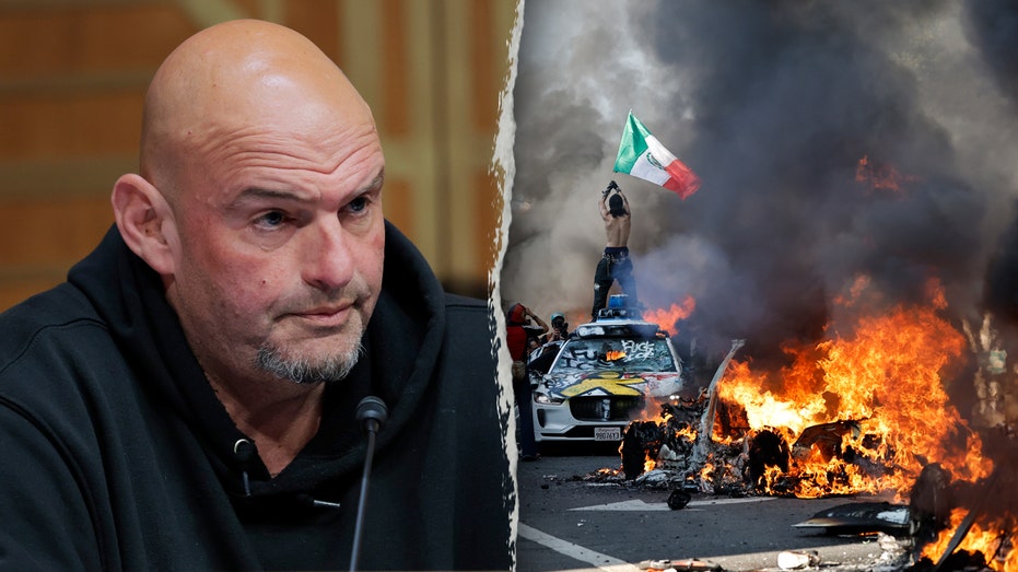 Fetterman calls out ‘anarchy’ in LA, noting that Dems forfeit ‘moral high ground’ by failing to decry violence