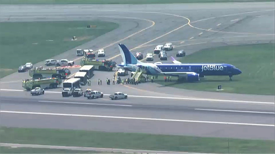 JetBlue aircraft rolls off runway while landing at Boston’s Logan Airport