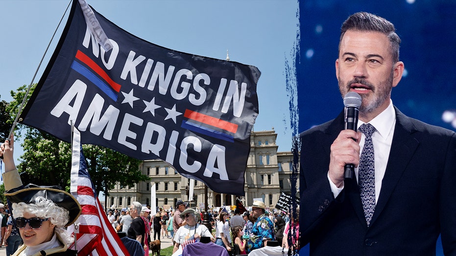 Jimmy Kimmel attends anti-Trump 'No Kings' protest amid nationwide demonstrations