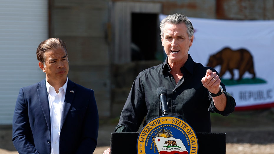 Newsom and Bonta press conference