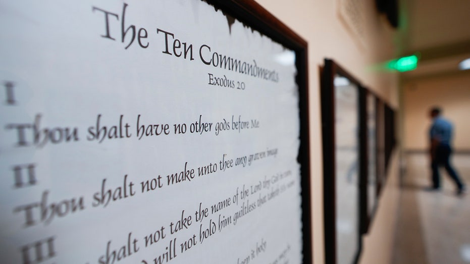 A federal judge ruled that Texas' law requiring Ten Commandments displays in public school classrooms violates the Establishment Clause of the U.S. Constitution.