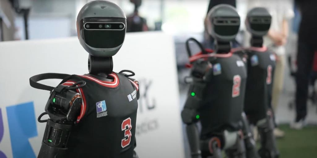 Autonomous humanoid robot soccer debuts in China