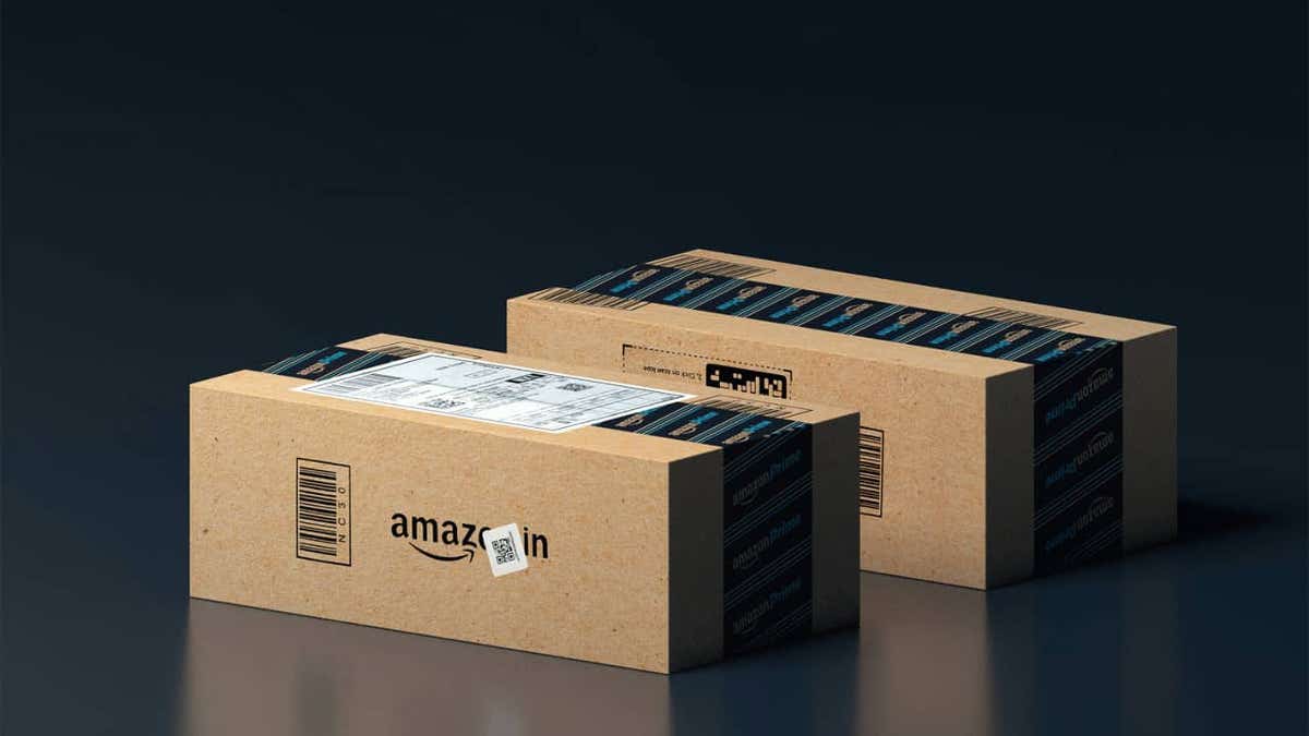 Amazon boxes.