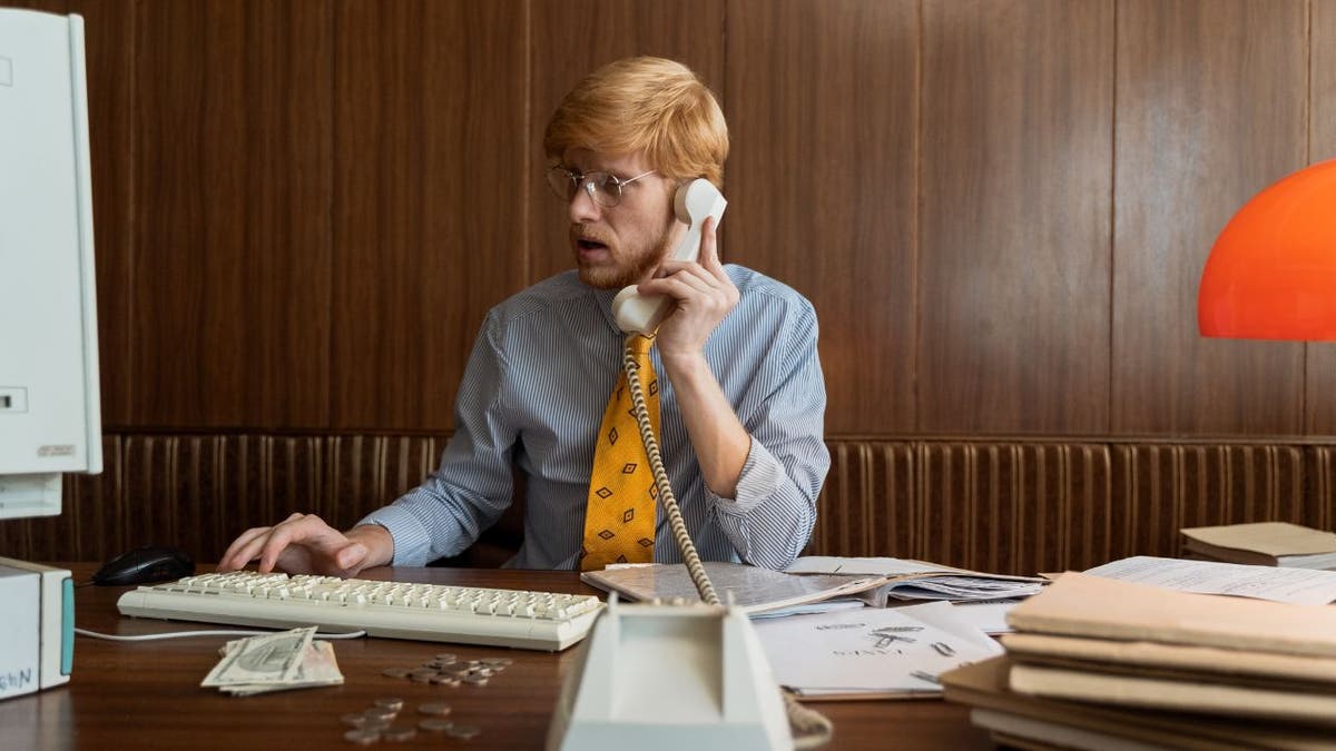 man on phone