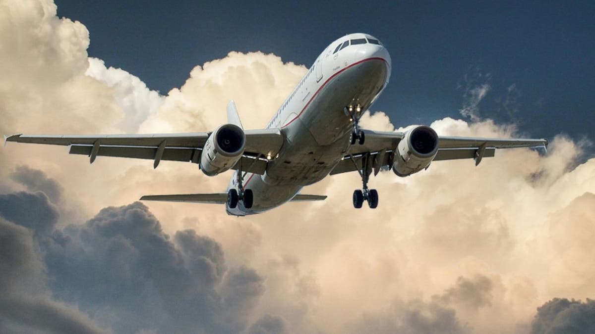 airplane in flight