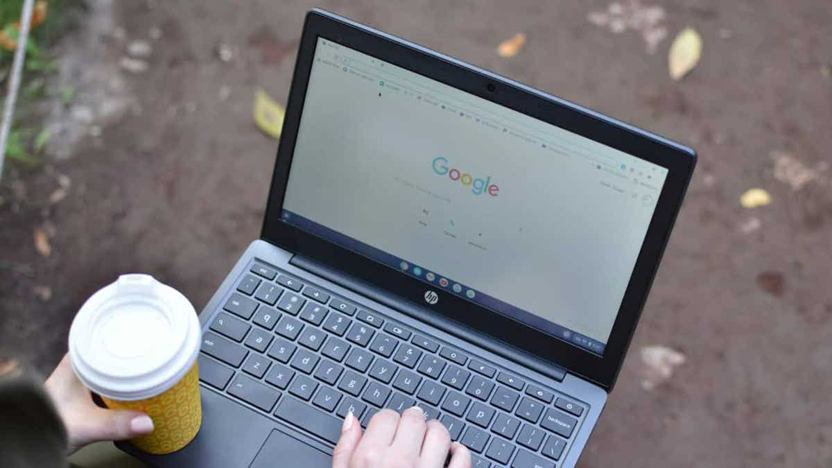 A personification utilizing a Google connected a laptop (Kurt "CyberGuy" Knutsson)