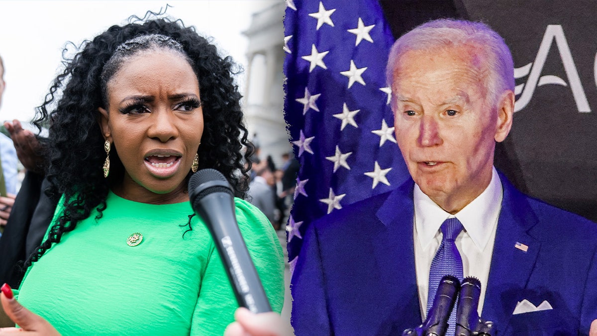 Jasmine Crockett, former President Joe Biden