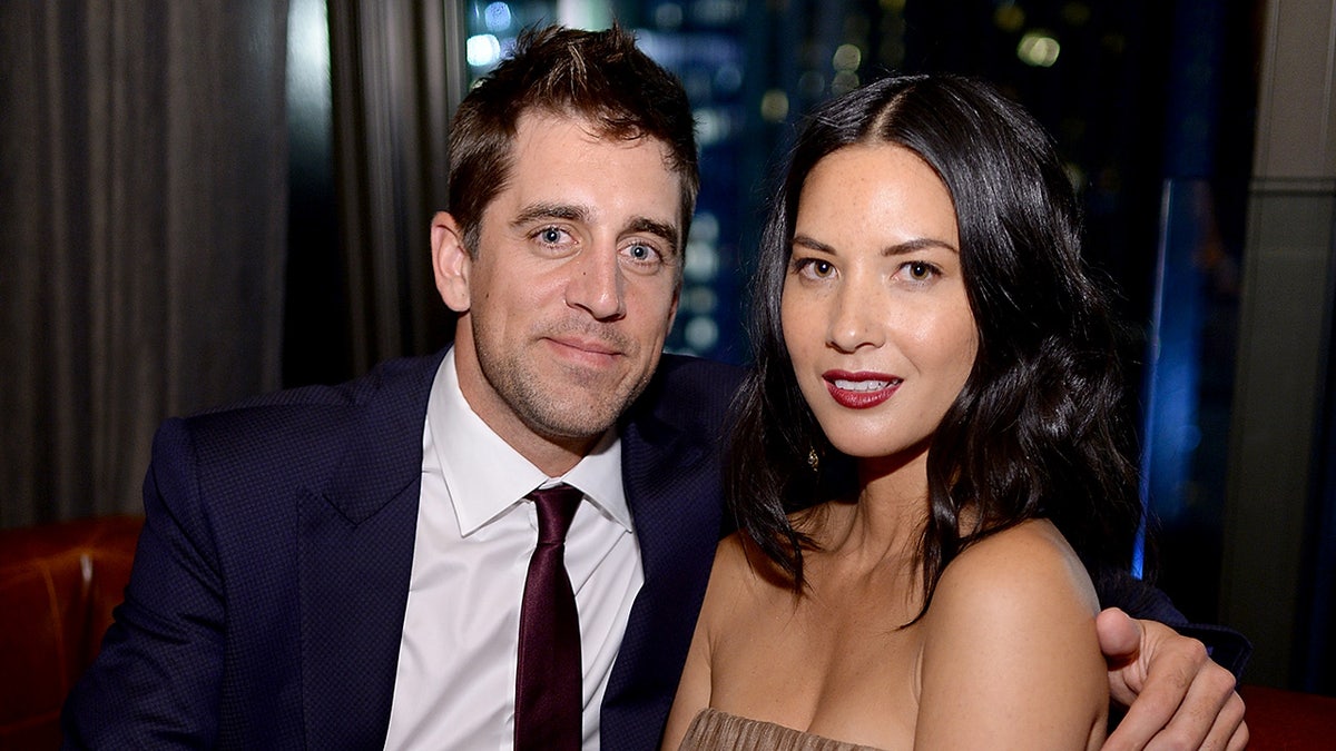 Aaron Rodgers and Olivia munn