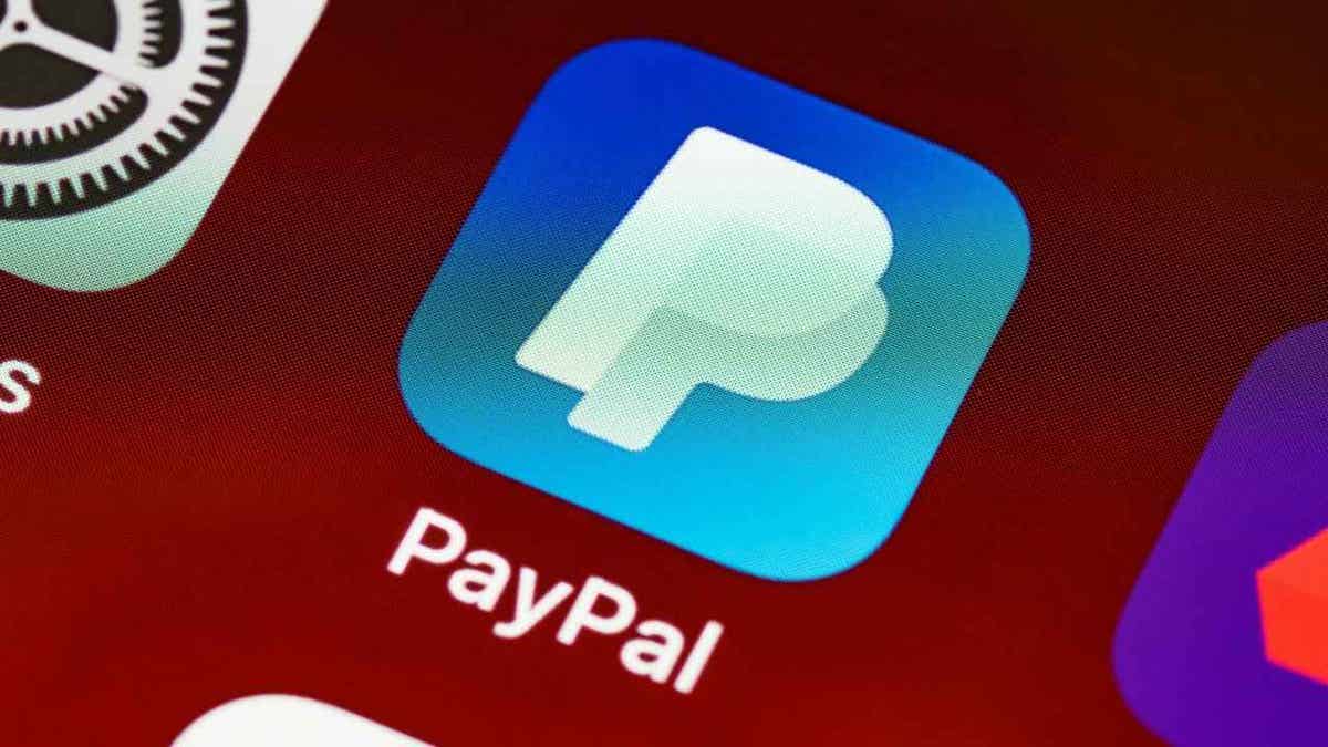 PayPal app on a smartphone.
