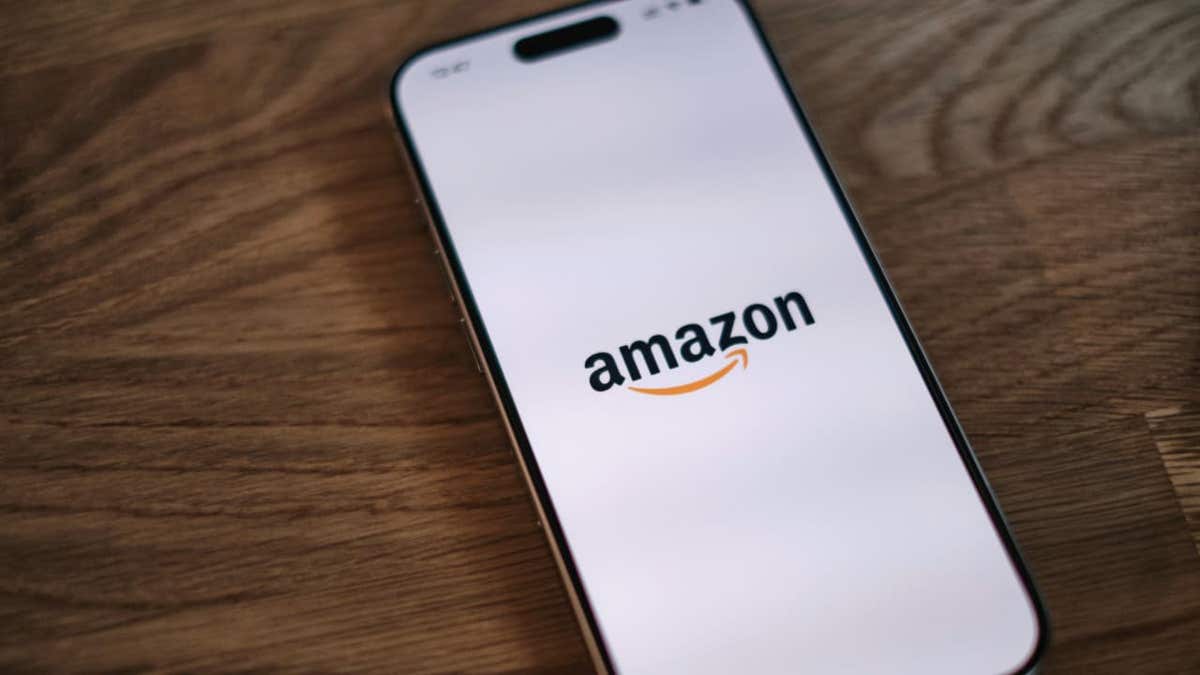Amazon app on a phone.