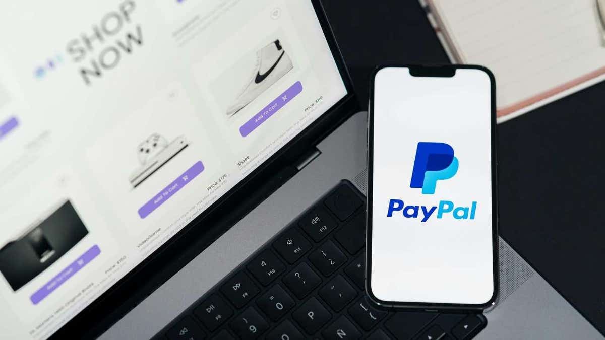 PayPal app on a smartphone.