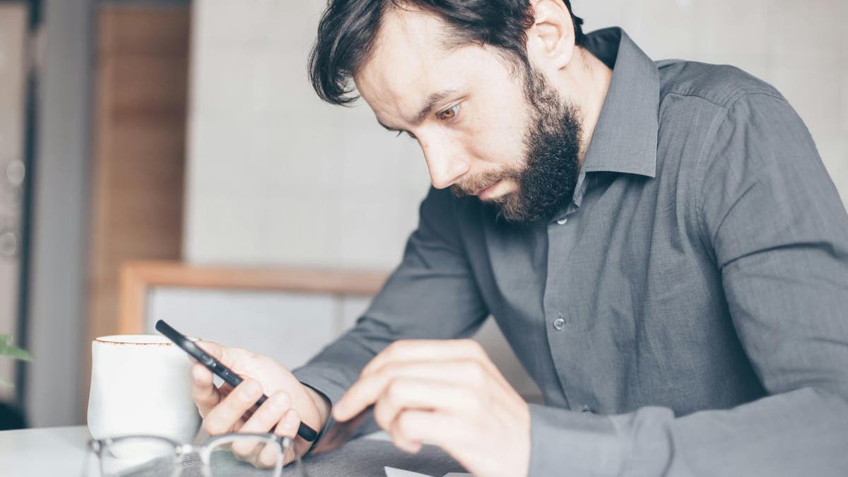 man on phone