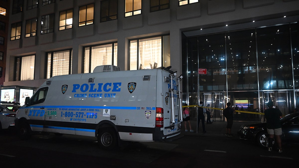 Police outside 345 park