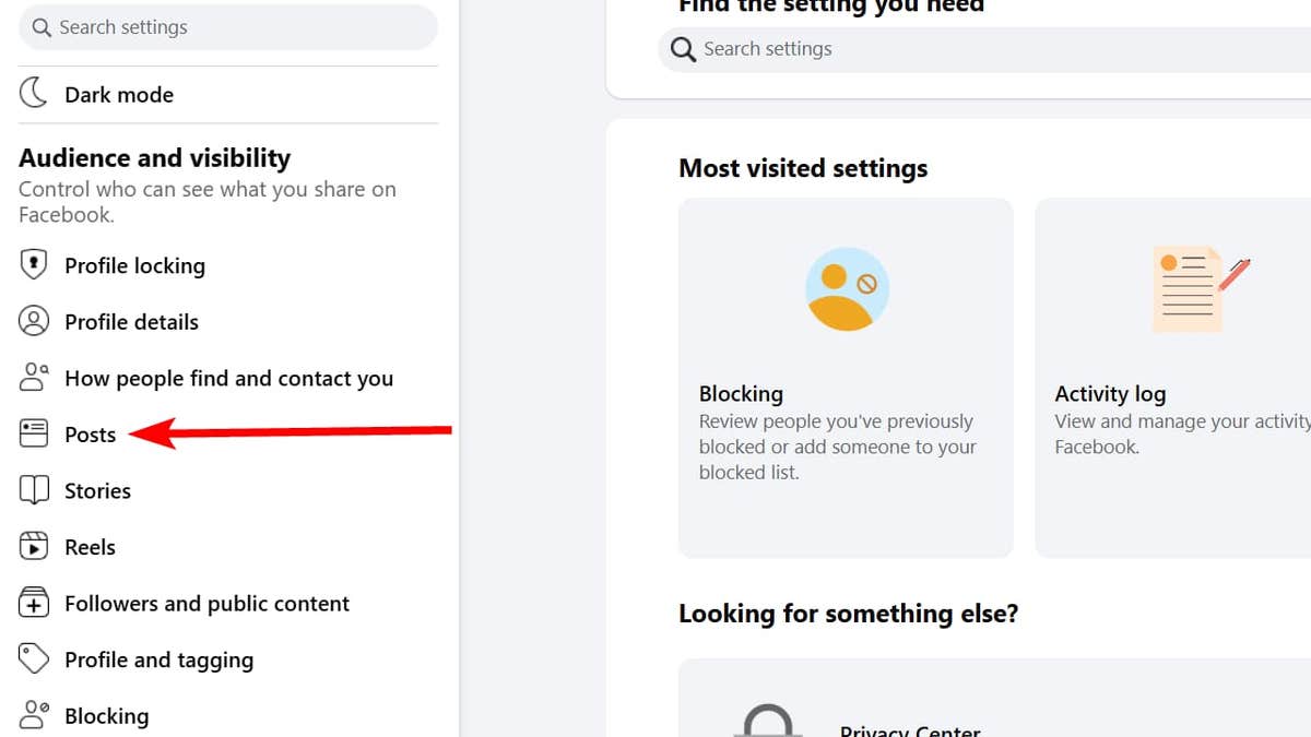 Steps to adjust your Facebook privacy settings.