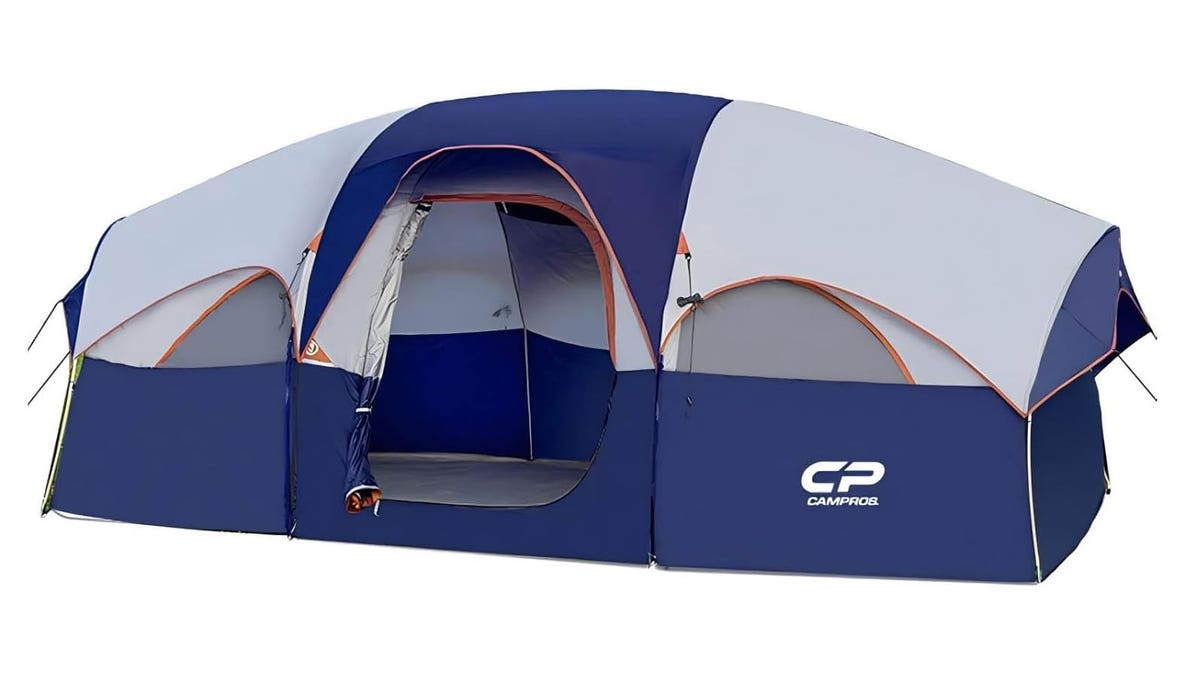 This water-resistant tent will keep you dry all season. 