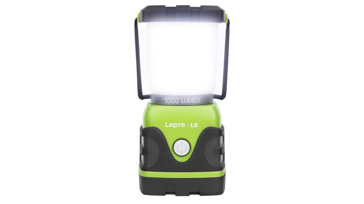 Light up your campsite with a waterproof lantern.