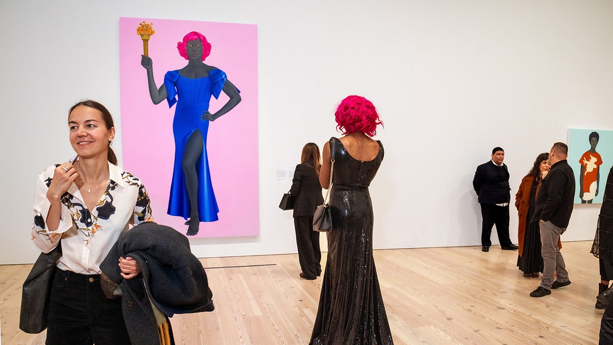 Trans Statue of Liberty painting