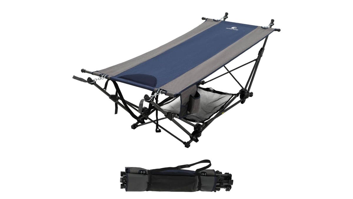 Pop up this hammock chair and relax anywhere. 