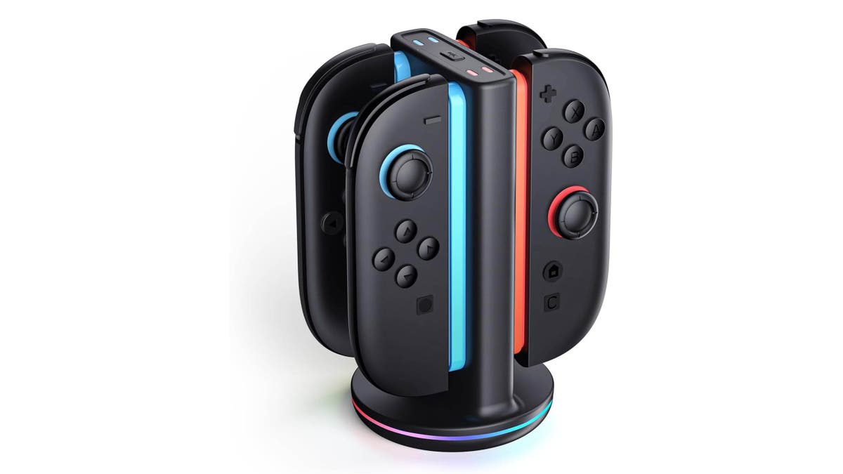 Charge four controllers at once. 