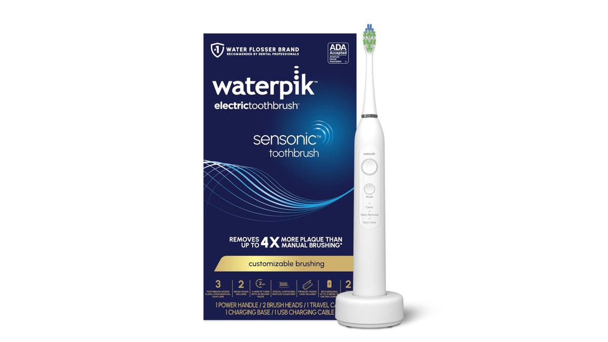 Get three different brush modes with this electric toothbrush. 