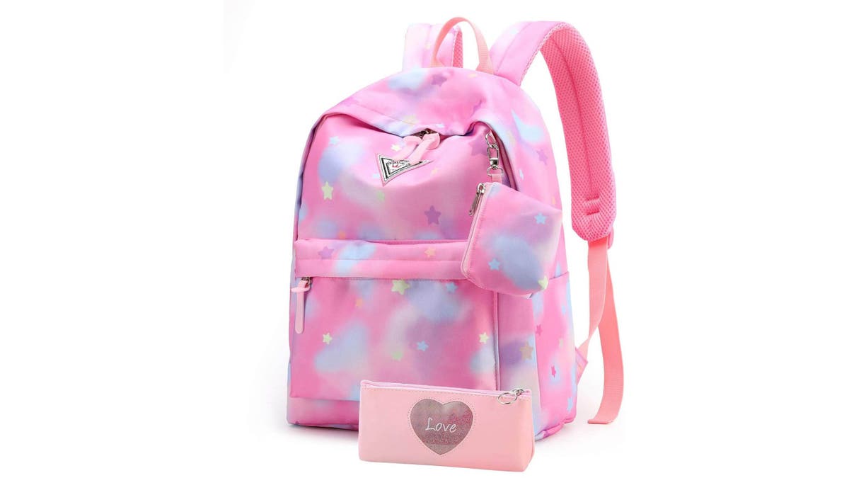 A pink-lovers' dream backpack.