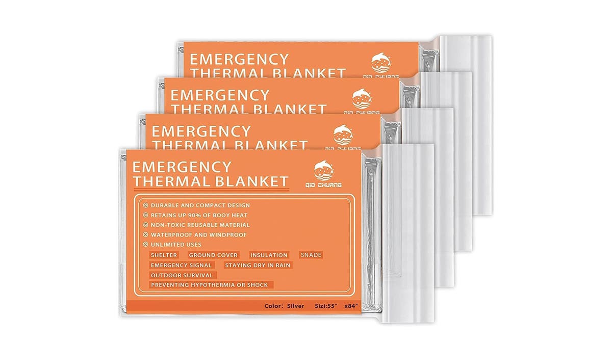 Mylar blankets trap heat and are ultra-reflective.