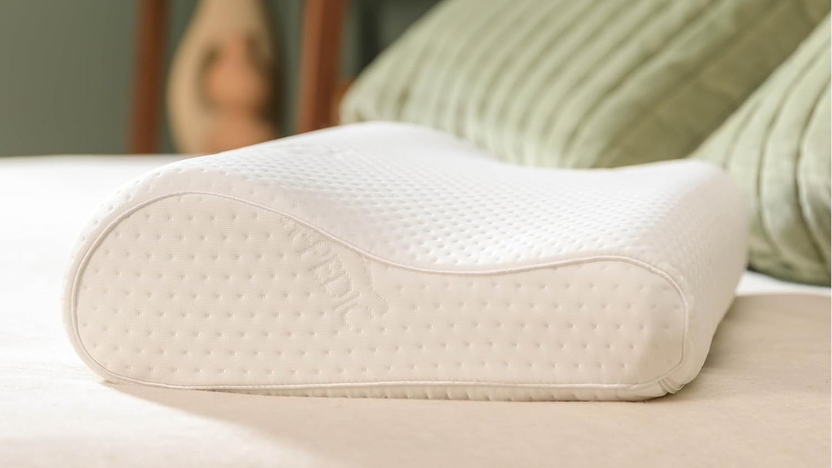 Save your neck from aches and pains with this ergonomic pillow. 