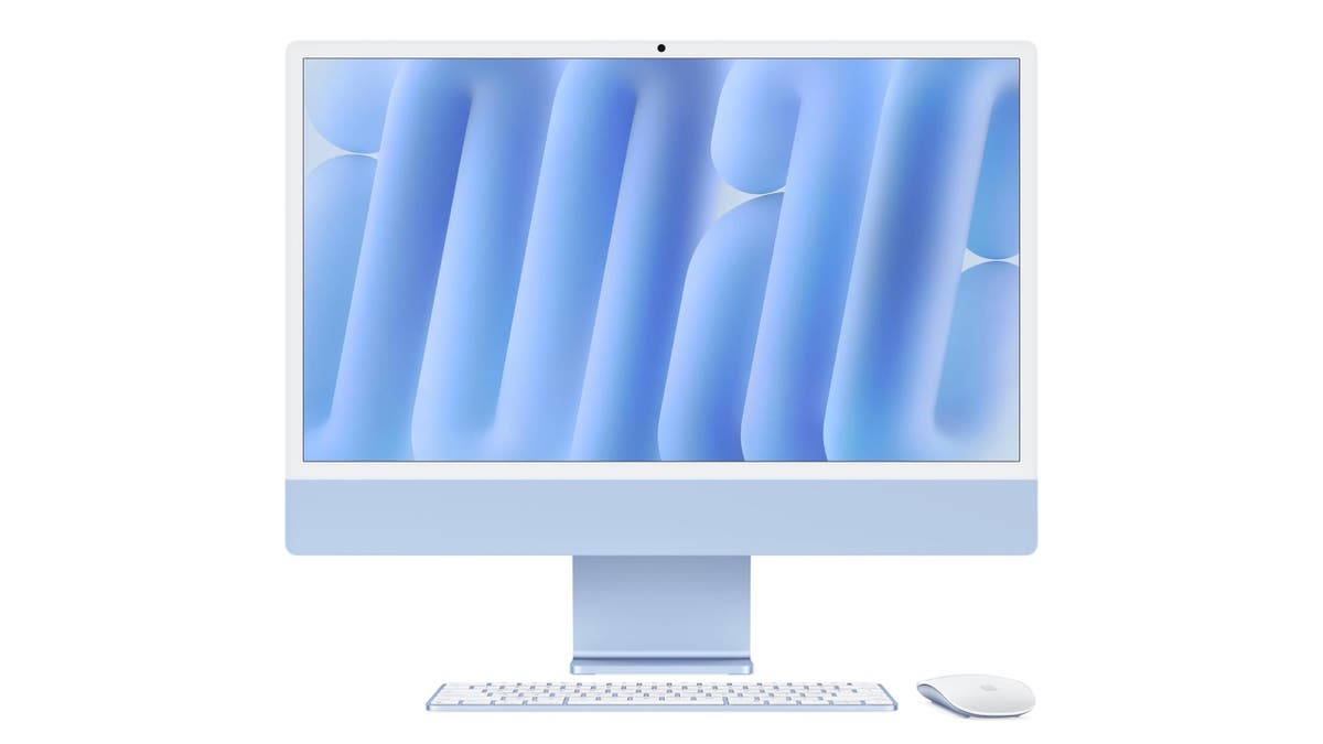 iMac is a beautiful desktop with beautiful colors.