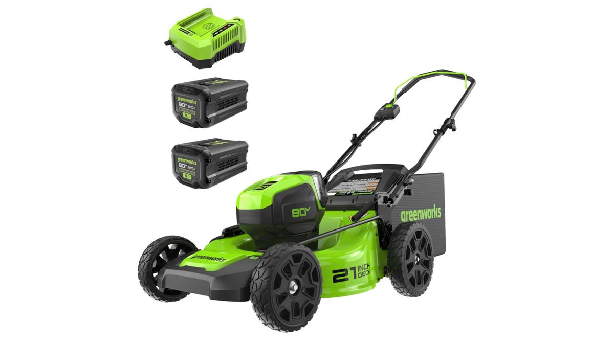 Mow up to half an acre on a full charge.