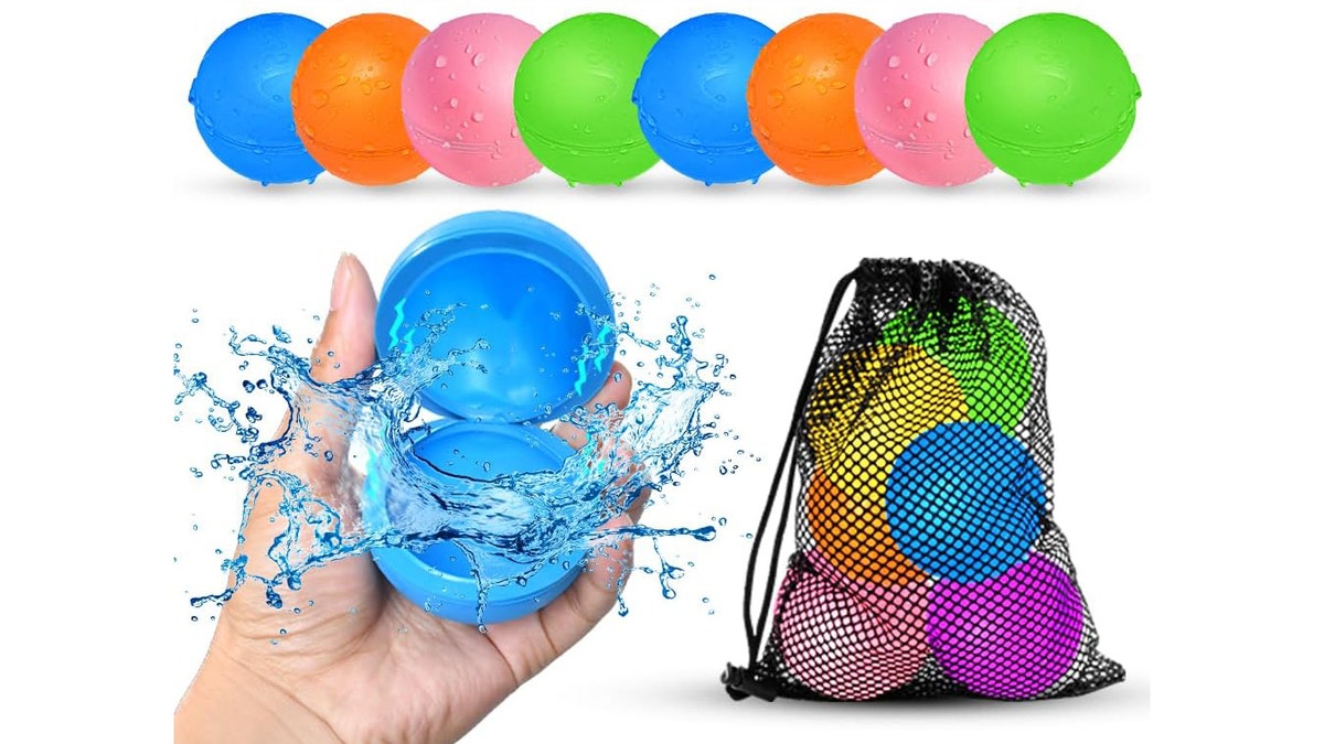 These water balloons are made from environmentally friendly materials.