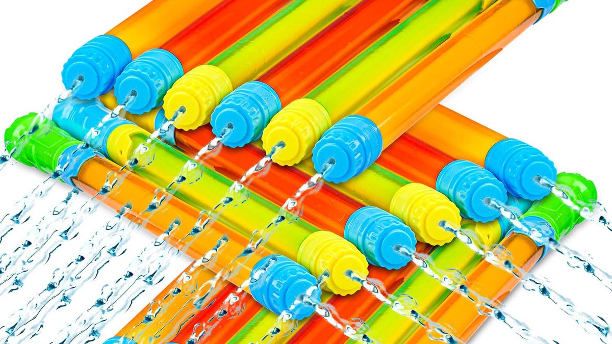 Provide hours of fun with these squirt guns.