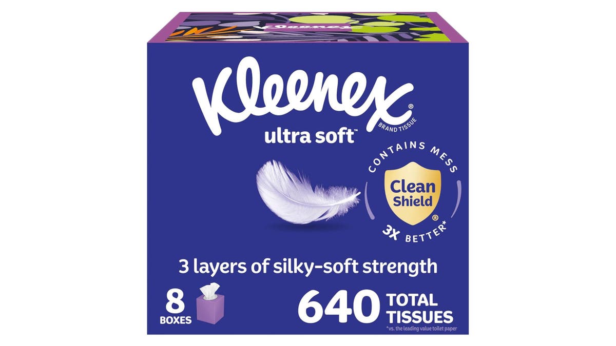 Always have tissues on hand with this 8-pack.