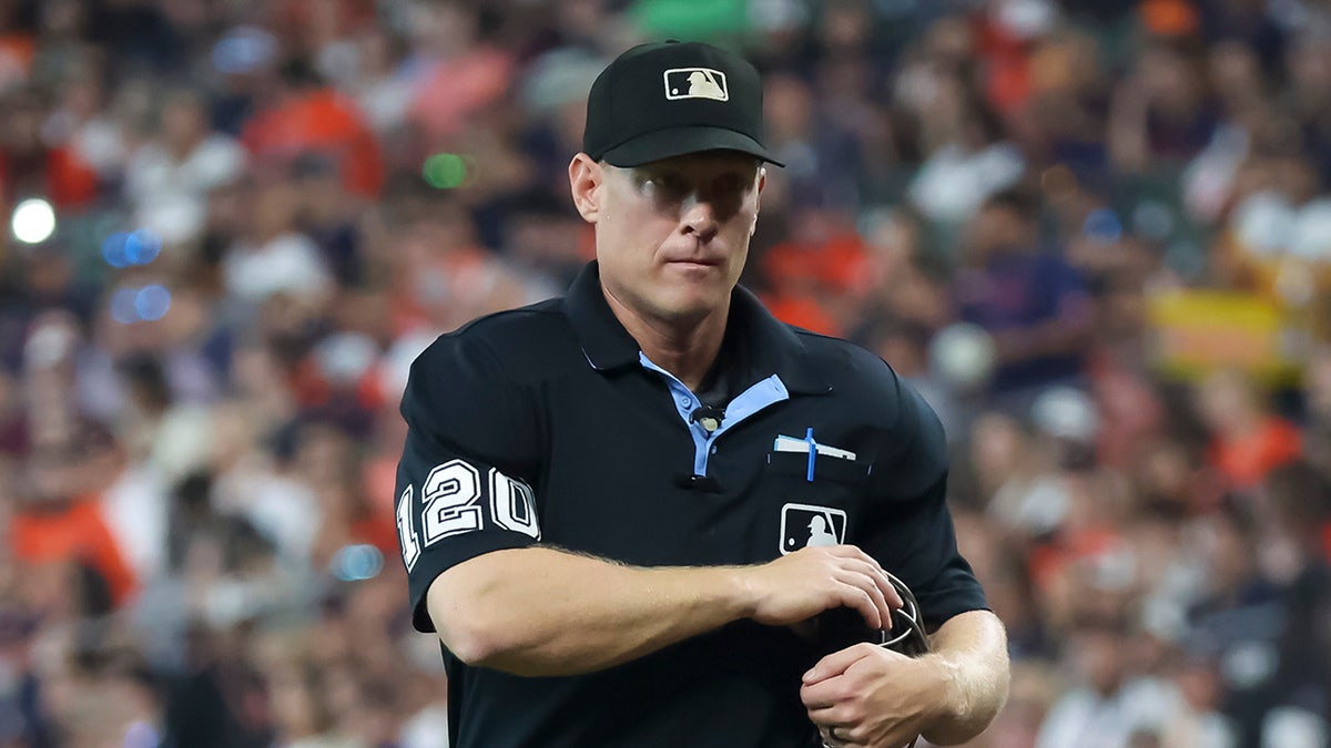 Brian Walsh in between innings at home plate