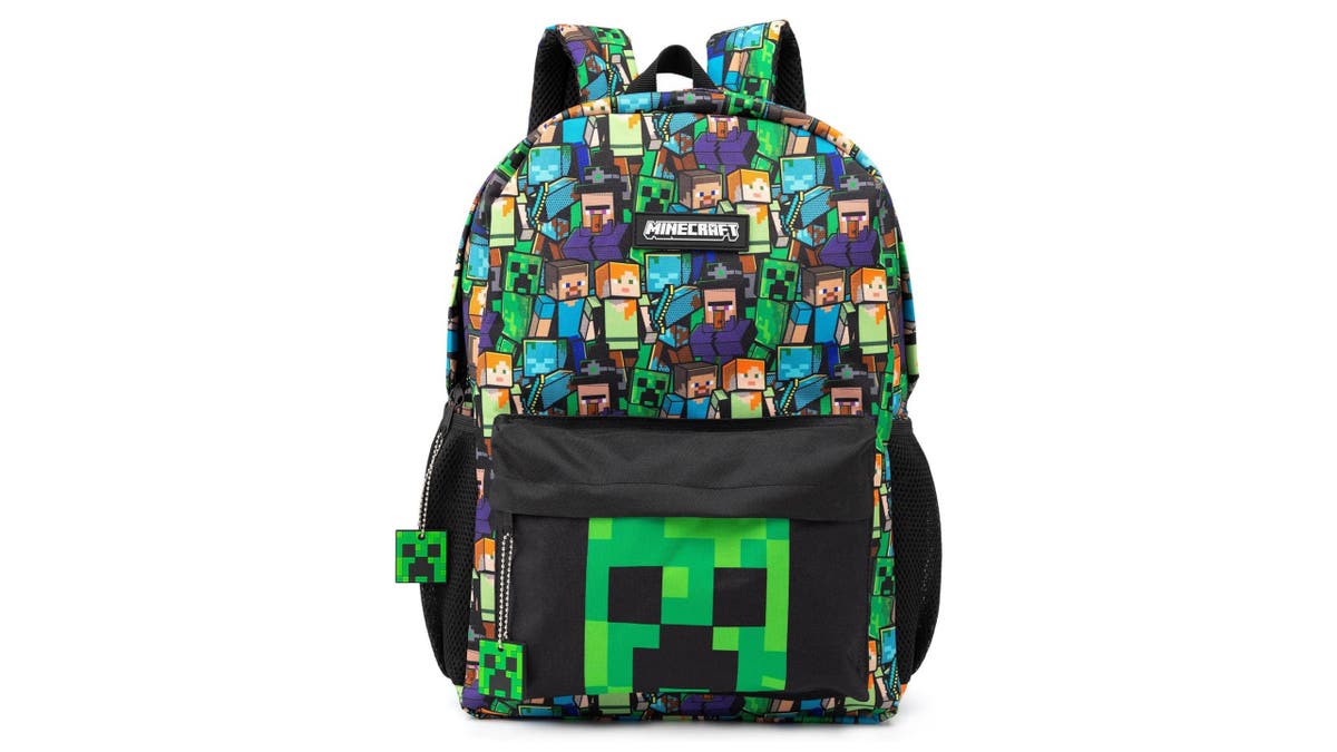 Minecraft kids can store everything they need in this backpack.