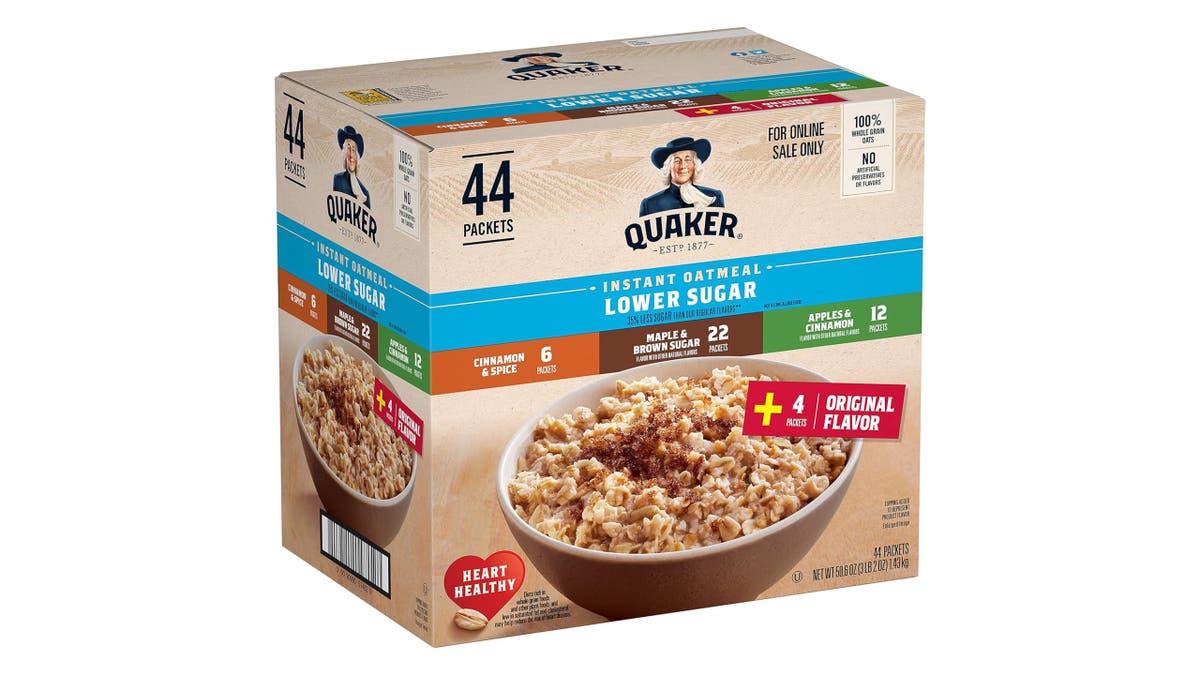 Quaker's instant oats gives you breakfast in just one minute. 
