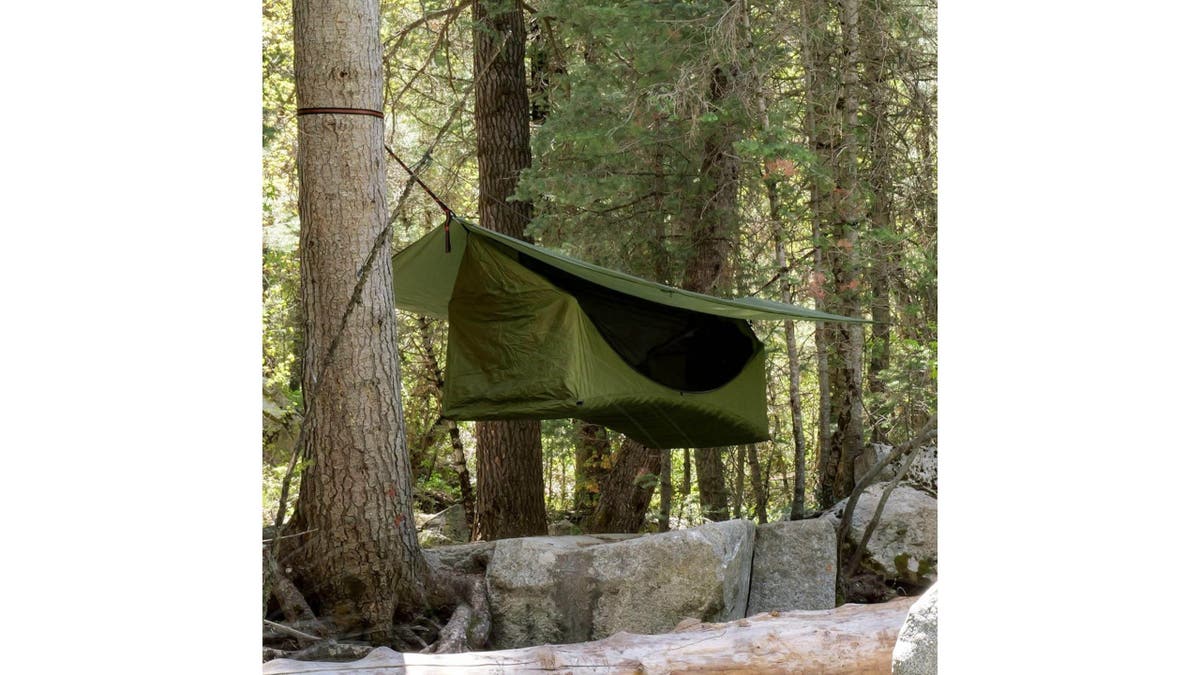 This hammock doubles as a spacious tent. 