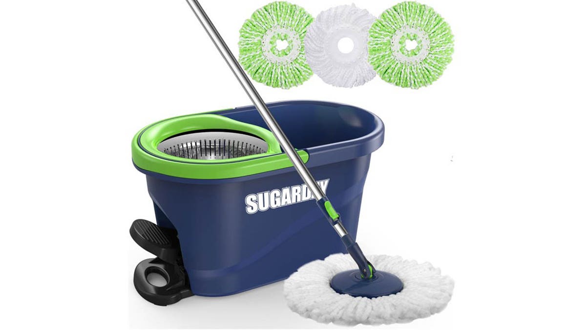 Save your back from aching with this new spin mop and bucket combo.?