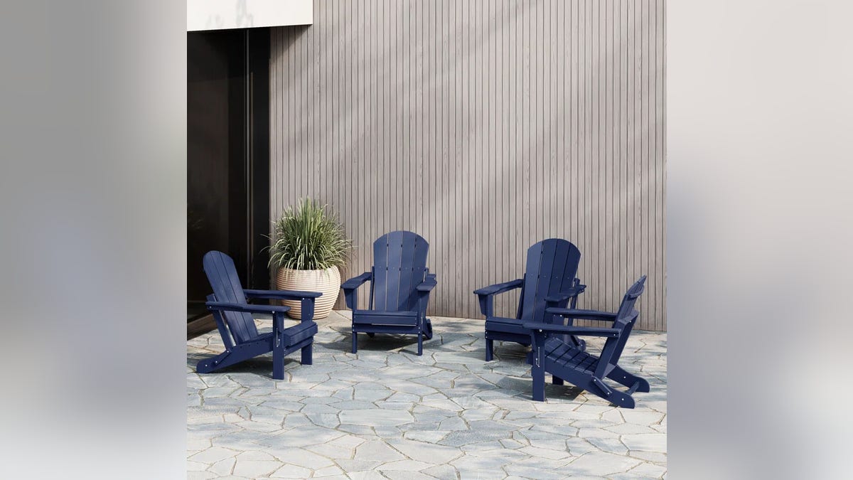 These chairs fold for easy storage.