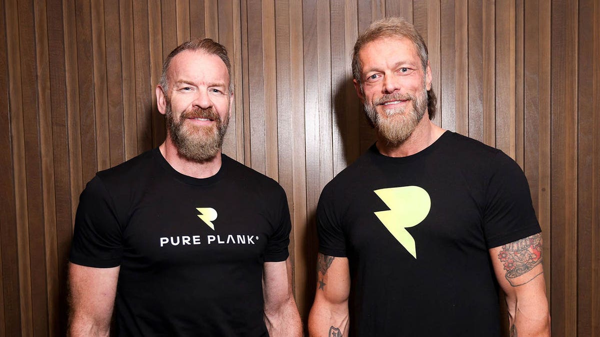 Christian Cage and Adam Copeland for Pure Plank