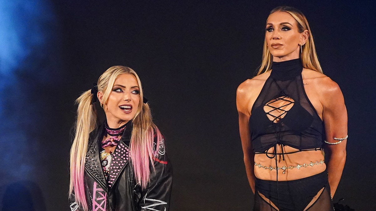 Alexa Bliss and Charlotte Flair in Cleveland
