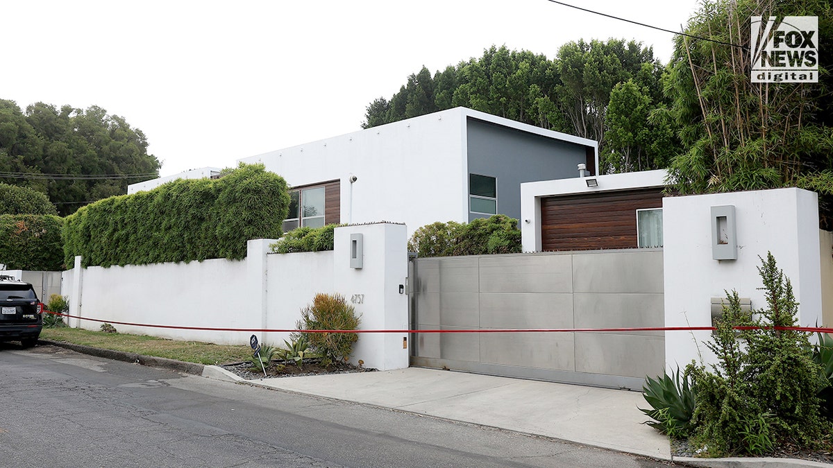 House where American Idol music supervisor was found murdered.