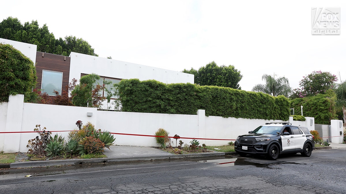 House where American Idol music supervisor was found murdered.