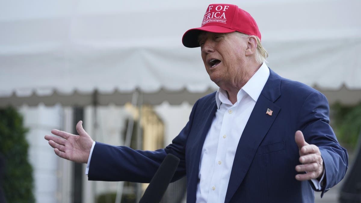 President Donald Trump speaks