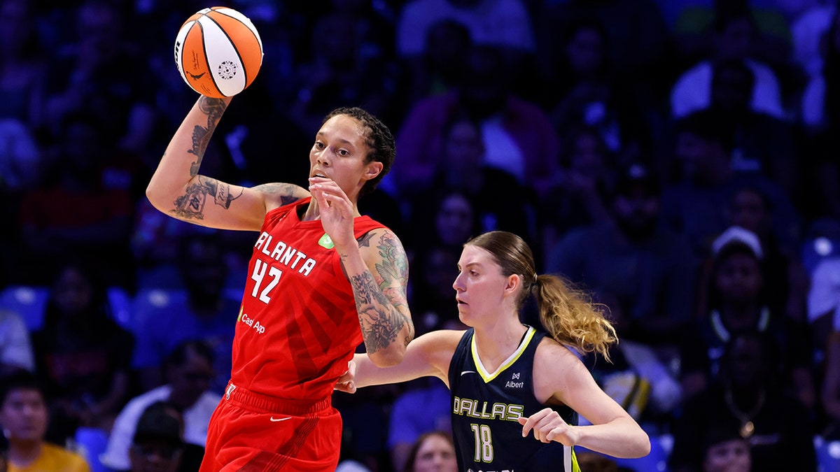 Brittney Griner during a WNBA game