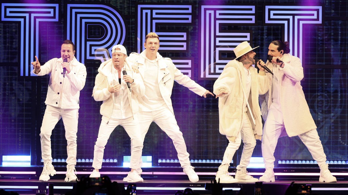 Backstreet Boys performing