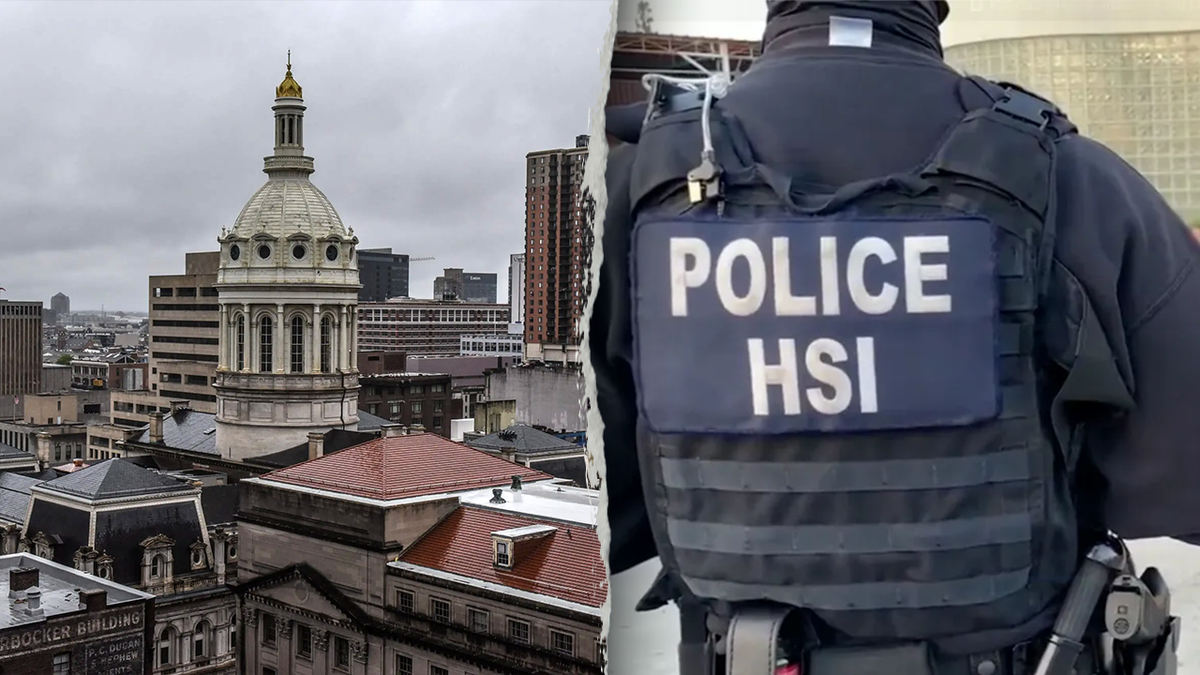  HSI Los Angeles agents making an arrest.