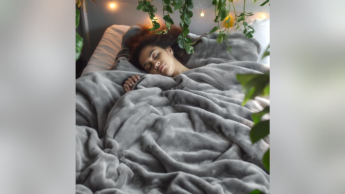 This blanket is cozy and comfortable.