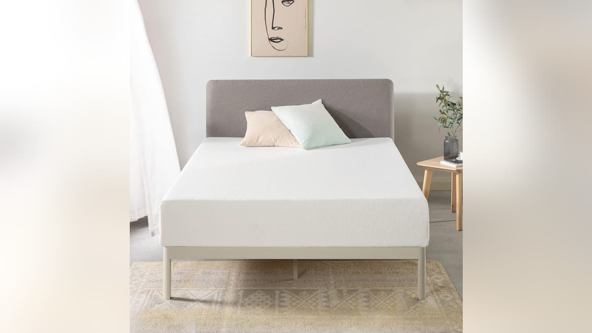 This supportive memory foam mattress delivers.