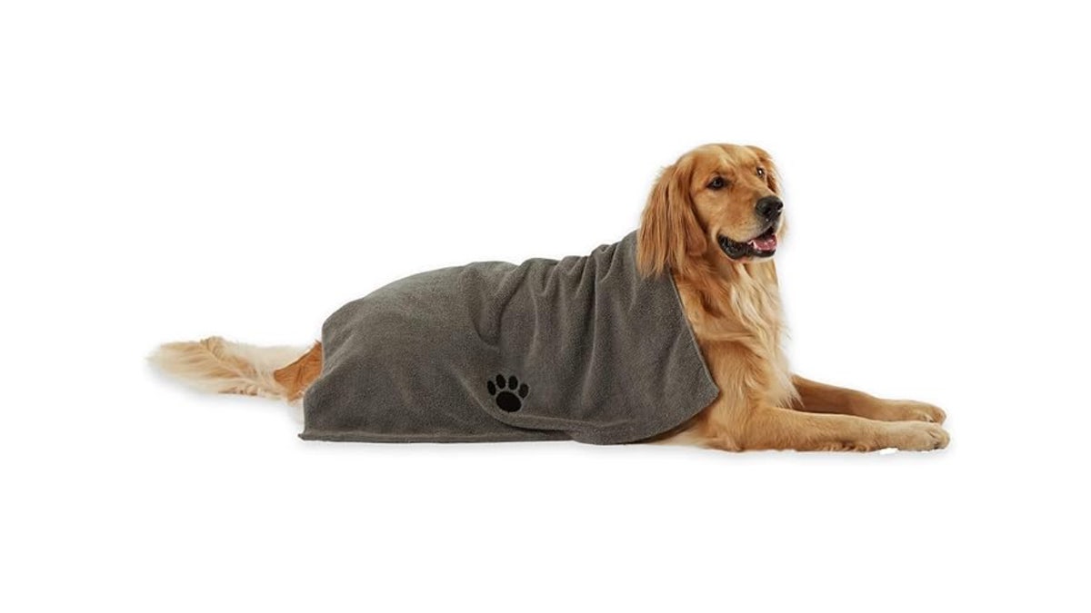 Always have a towel on hand for wet camping days. 